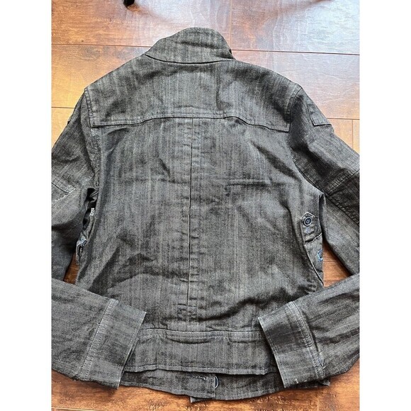 Free People Dark Gray Jean Jacket - Picture 9 of 10